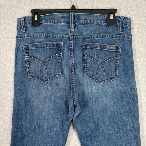 Calvin‎ Klein Jeans Womens 30 10 Tapered Mid Rise Skinny Medium Wash Stretch 31" - Picture 1 of 9